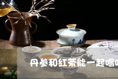 丹参和红茶能一起喝吗/2023060815968