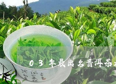 03年最出名普洱茶是什么/2023082714836