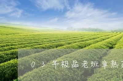 03年极品老班章熟茶/2023061241735