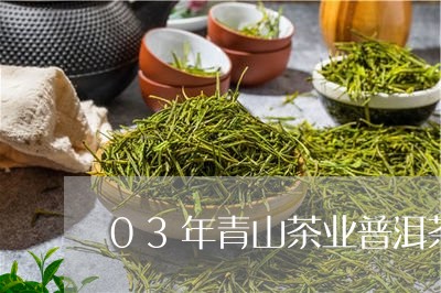 03年青山茶业普洱茶/2023061702525