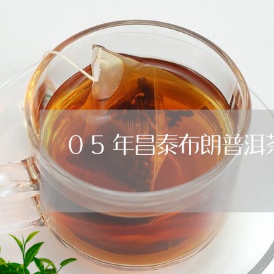 05年昌泰布朗普洱茶饼/2023110108392