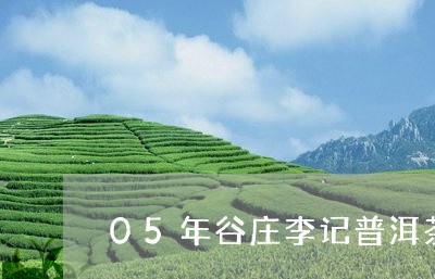 05年谷庄李记普洱茶/2023092897470