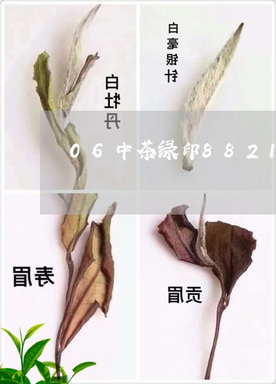 06中茶绿印8821生茶价格/2023053147269