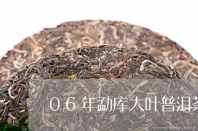 06年勐库大叶普洱茶357生饼/2023060206067