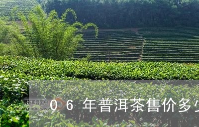 06年普洱茶售价多少一斤/2023082882849