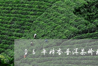 06年樟香普洱茶价格/2023093059584