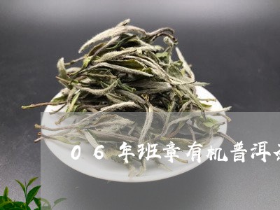 06年班章有机普洱茶/2023092914947