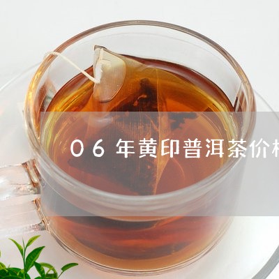 06年黄印普洱茶价格/2023062327681