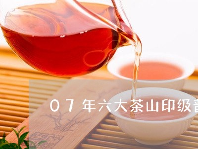 07年六大茶山印级普洱茶易武正山/2023060336371