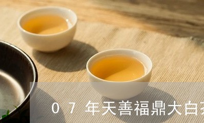 07年天善福鼎大白茶/2023120674906