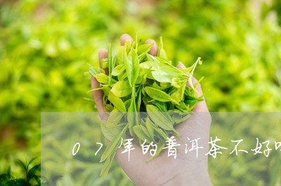 07年的普洱茶不好喝/2023092971626