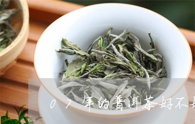 07年的普洱茶好不好/2023092739695