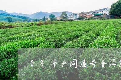 08年产同庆号普洱茶/2023093077291