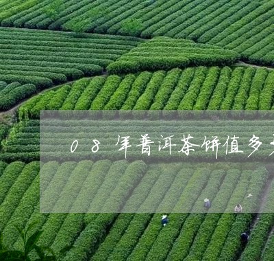 08年普洱茶饼值多少/2023062246149