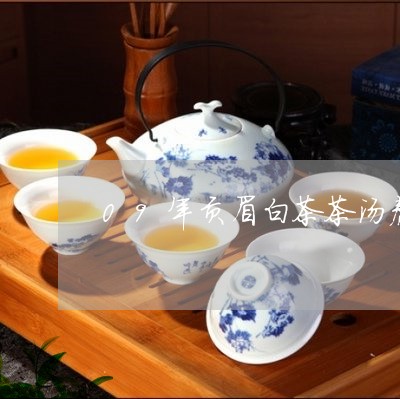 09年贡眉白茶茶汤颜色/2023092534829