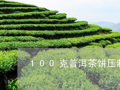 100克普洱茶饼压制/2023100699370