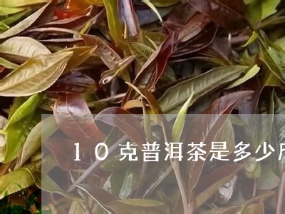 10克普洱茶是多少斤/2023120641928