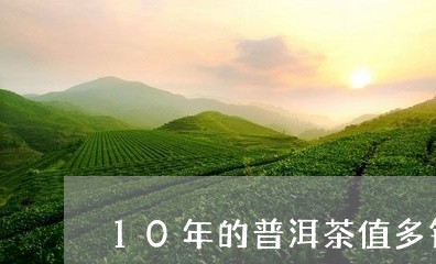 10年的普洱茶值多钱/2023061749796