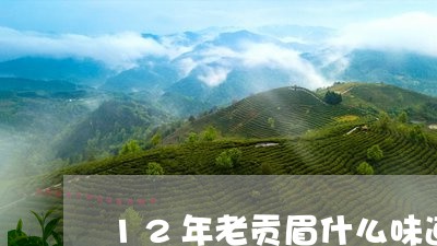 12年老贡眉什么味道/2023120813148