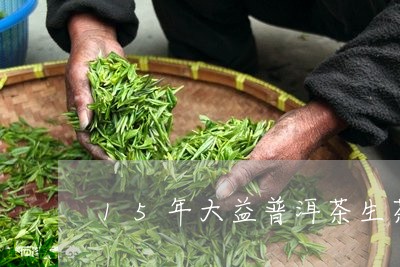 15年大益普洱茶生茶/2023073039471