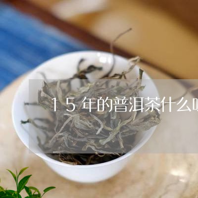 15年的普洱茶什么味/2023093086149