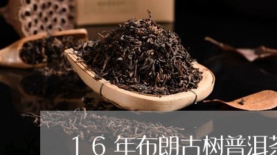 16年布朗古树普洱茶/2023092803837