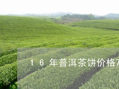 16年普洱茶饼价格7572普洱茶/2023060394927