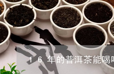 16年的普洱茶能喝吧/2023072251505