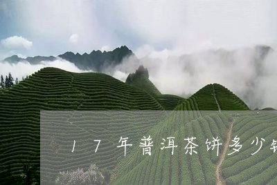 17年普洱茶饼多少钱/2023072138360