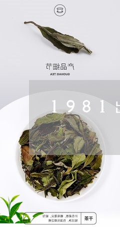 1981出产的普洱茶/2023092845149