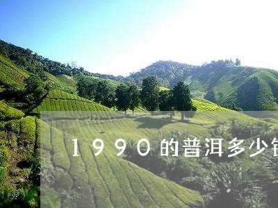 1990的普洱多少钱/2023061458373