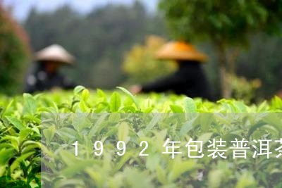 1992年包装普洱茶/2023062073949