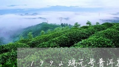 1992瑞元号普洱茶/2023080148714