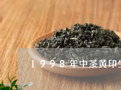 1998年中茶黄印生茶真品/2023052765137