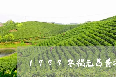 1999年福元昌普洱茶图片/2023052791824