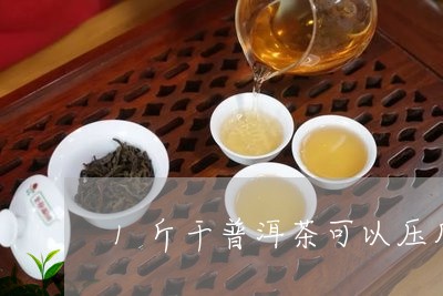 1斤干普洱茶可以压几个饼/2023081578472