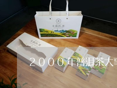 2000年普洱茶大事/2023062890605