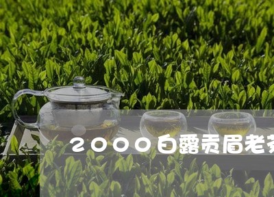 2000白露贡眉老茶砖/2023092507168