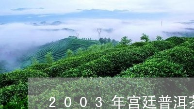 2003年宫廷普洱茶/2023062873127