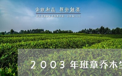 2003年班章乔木生态沱茶/2023052701392