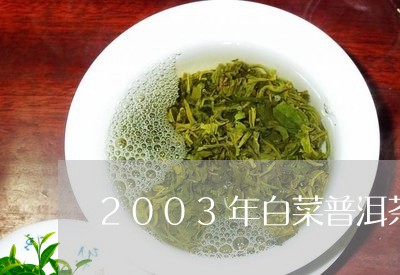 2003年白菜普洱茶/2023062846392