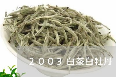 2003白茶白牡丹/2023091498279