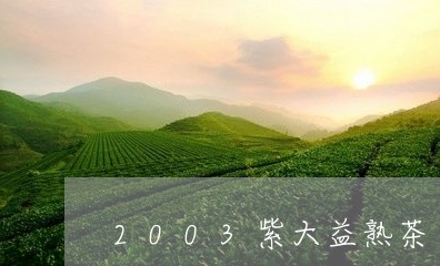 2003紫大益熟茶/2023042577370