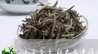 2003红大益普洱茶/2023100868371