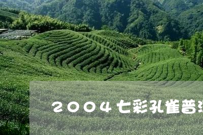 2004七彩孔雀普洱茶/2023122068168