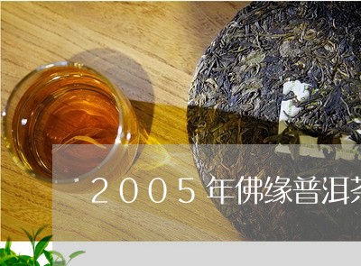 2005年佛缘普洱茶/2023100867059