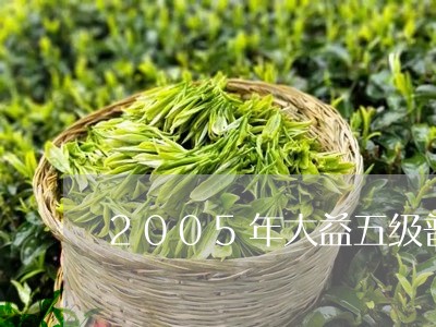 2005年大益五级普洱砖茶/2023052795269