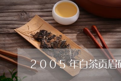 2005年白茶贡眉砖茶/2023092570380