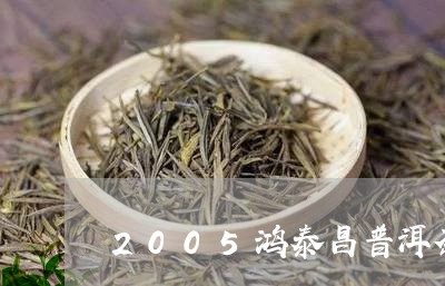 2005鸿泰昌普洱茶/2023062427262