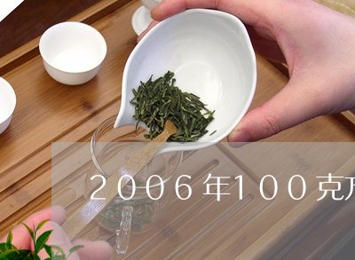 2006年100克方砖普洱茶/2023110295948